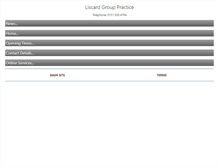 Tablet Screenshot of liscardgrouppracticewirral.nhs.uk